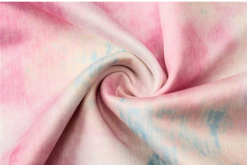 Autumn Tie Dye 3d Digital Print Mens Oversized Pullover Hoodie