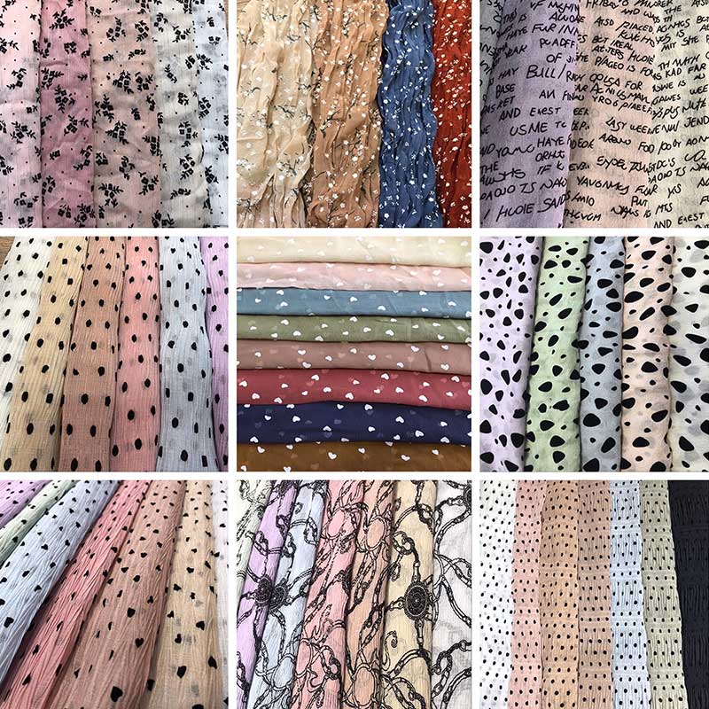 80gsm Chiffon Jacquard Crepe Fabric
