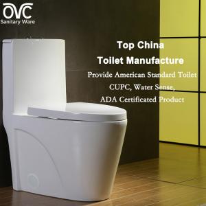 China Elongated Dual Flush One Piece Toilet Water Saving Patented Technology on sale
