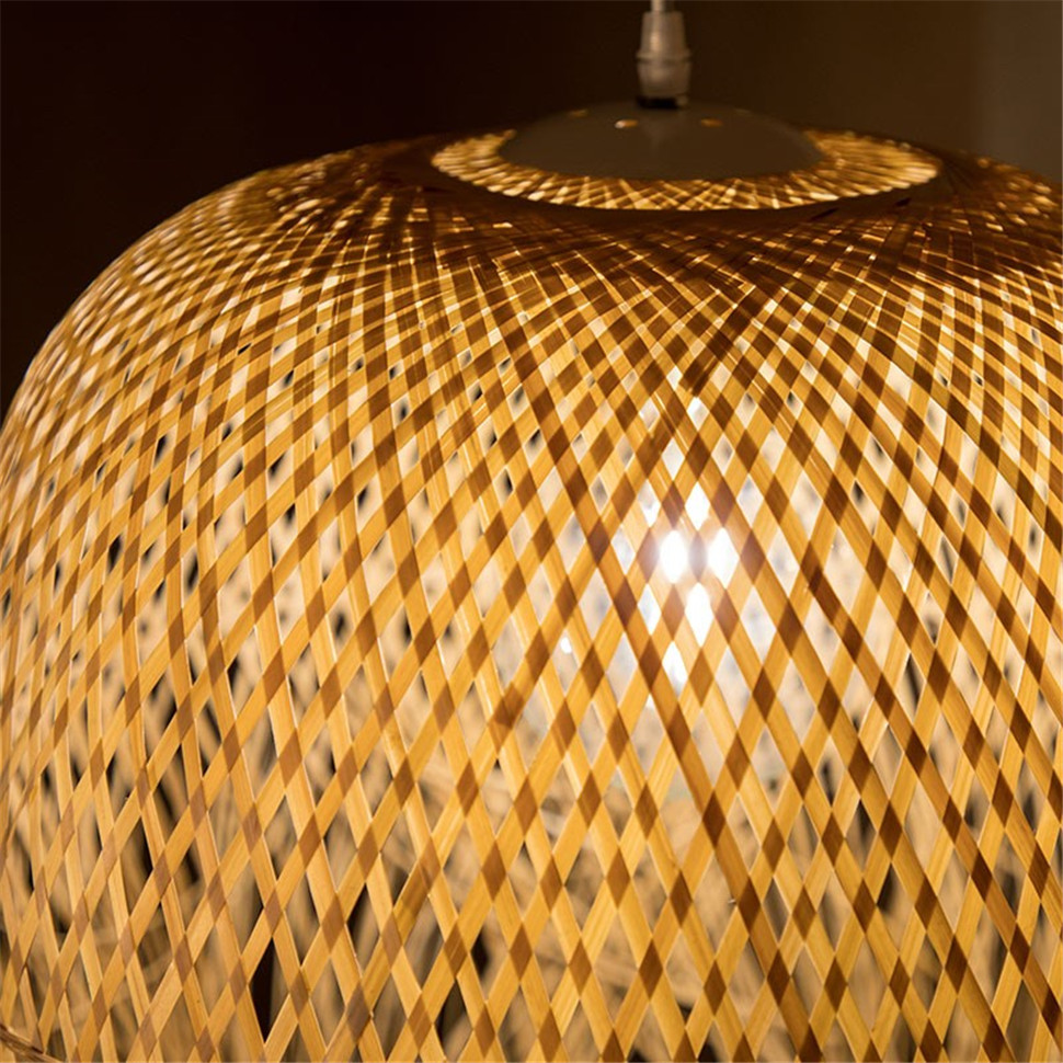 Japanese Tea Room Bamboo Pendant Lights Lighting Vintage Indoor Home Decor designer pendant light(WH-WP-28)