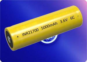 Quality 21700 5000mAh Lithium Ion Battery 30A Discharge NMC for sale