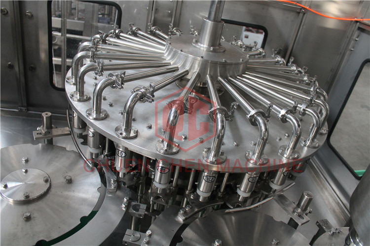 Mango Puree 38mm Bottle Neck Hot Juice Filling Machine For Plastic Bottle