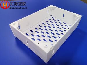 Quality Reusable Corrugated Plastic Box For Seafood , Corrugated Plastic Storage Bins for sale