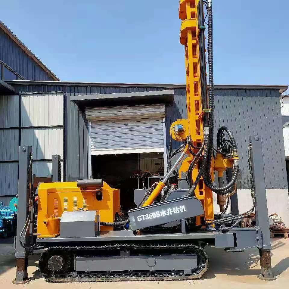 Flexible Diesel 350 Meters Borehole Drilling Rig Hydraulic Controlled