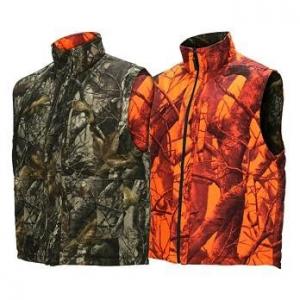 Shooting Waistcoat Orange Blaze Camouflage Hunting Vest Realtree Reversible Insulated Hunting Vest