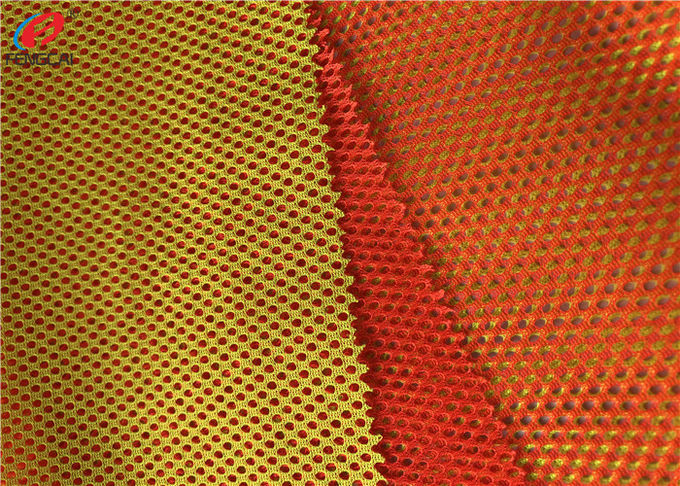 54D Polyester Breathable Vest Knitted Fluorescent Material Fabric