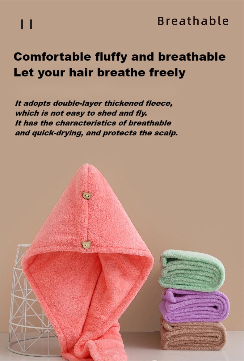 Luxury Quick Drying Microfiber Hair Towel for Girl Women Custom Hair Turban Towel