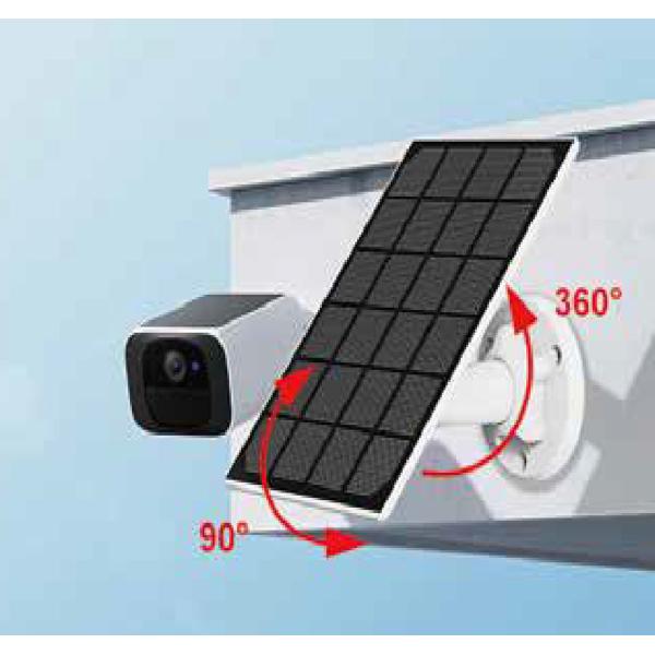 3W Waterproof Solar Sensing Lamp with 182mmx182mm Portable Solar Panel for Outdoor Security Lighting