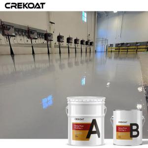 China Self Leveling High Gloss White Epoxy Floor Paint Smooth And Seamless Surface on sale