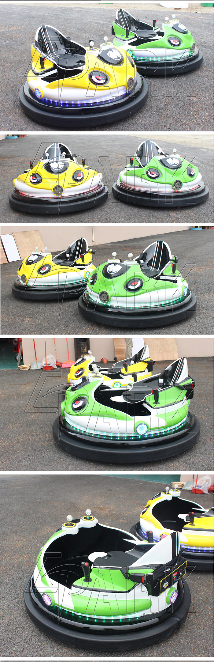 Amusement Park Kids Bumper Car / Electric Motor 50W 12V Battle Game Machine