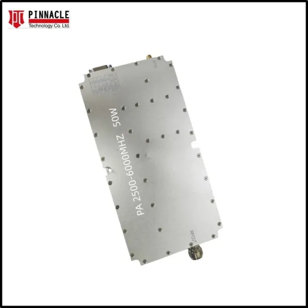 Ultra Wideband RF Power Amplifier Module 2500 to 6000MHz 50W Output Power Suitable for 5G WiFi 6 Satellite and Radar System Applications
