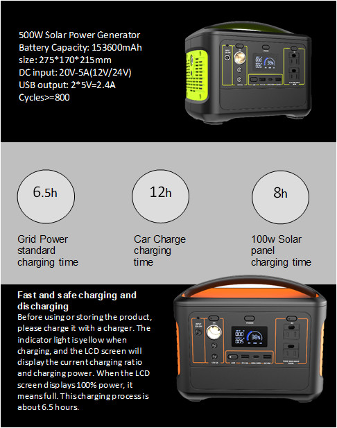 PSE Bionic Solar 600W Portable Power Station For Outdoor Camping