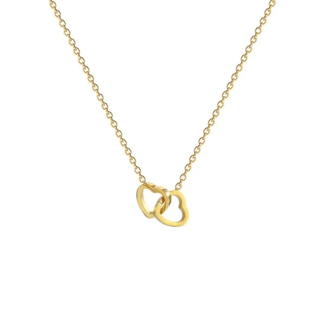 Fashion Women Jewelry Stainless Steel Design Hollow Out Love Heart Pendant Necklace