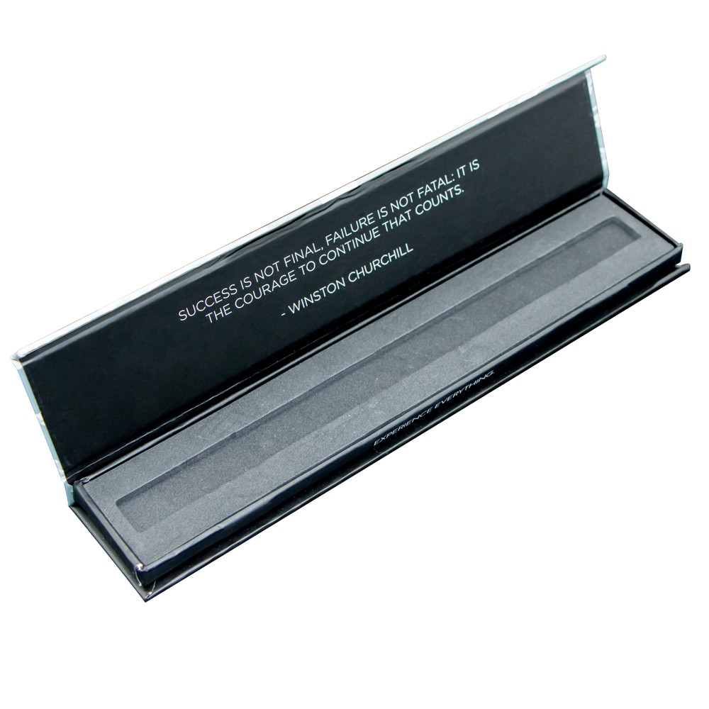 Rectangle Black Gift Watch Kraft Paper Box Sponge Protective
