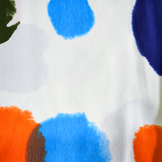Knitted Colorful Printed Fabric Medium Weight 100% Polyester Garment Fabrics
