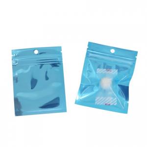 China One Side Clear Food Bags Small Water Proof Zipper Reclosable Colorful Pouches Custom Printed Flat Bag on sale