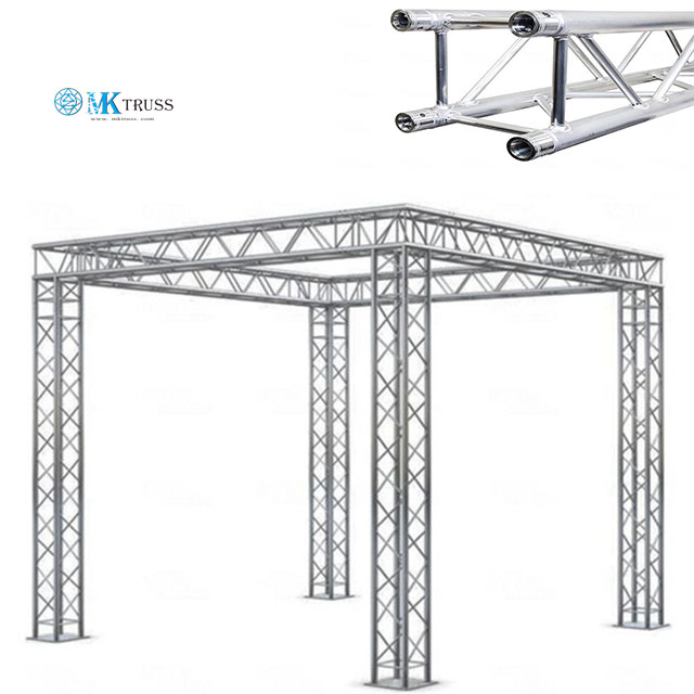 Square Main Tube 50*2mm Aluminum Truss LED Light Source Dj Light Stand for Nightclubs