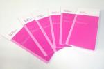 4 color online Pink Folded Leaflet Colour Flyer Printing Service for promotion