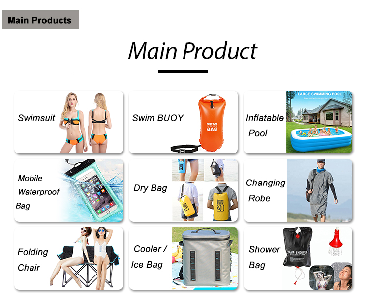 20L 28L 36L PVC Nylon Triathlon Swimming Buoy Inflatable With Dry Bag