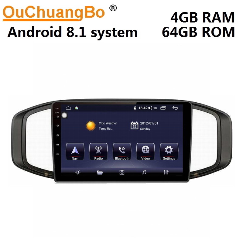 Ouchuangbo media player GPS radio for MG 3 support BT MP3 mirror link android 8.1 OS 4+64