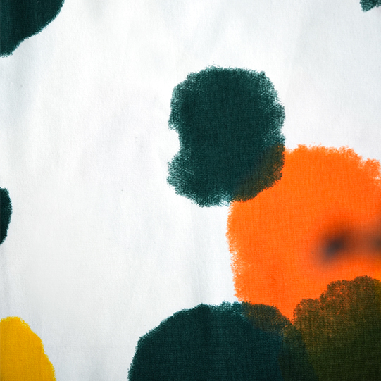 Knitted Colorful Printed Fabric Medium Weight 100% Polyester Garment Fabrics