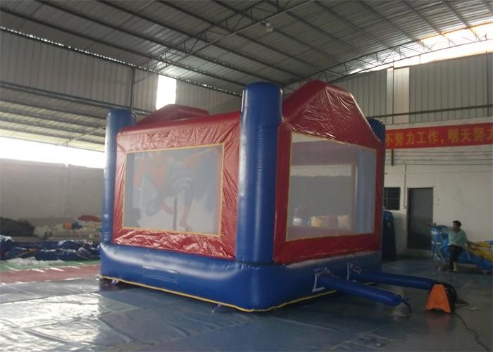 Funny Spiderman Inflatable Bouncer / Kids Backyard Bouncers For Park