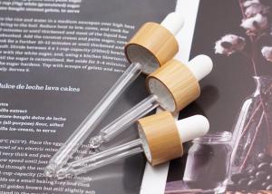 China 18mm 20mm Bamboo Dropper Cap Essential Oil For Glass Bottle on sale