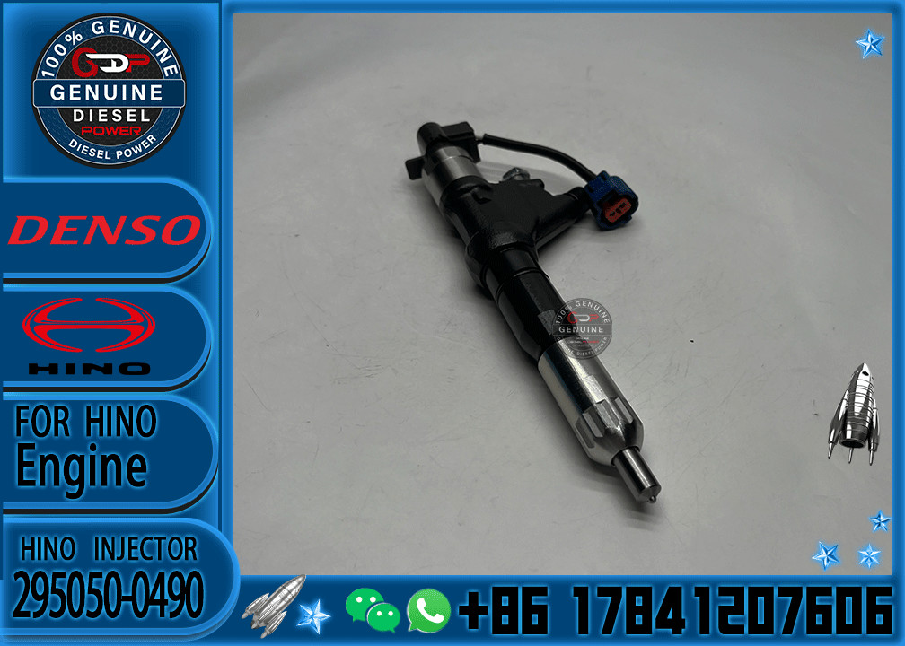 Diesel fuel common rail injector 23670-E0220 295050-0490 injector for HINO