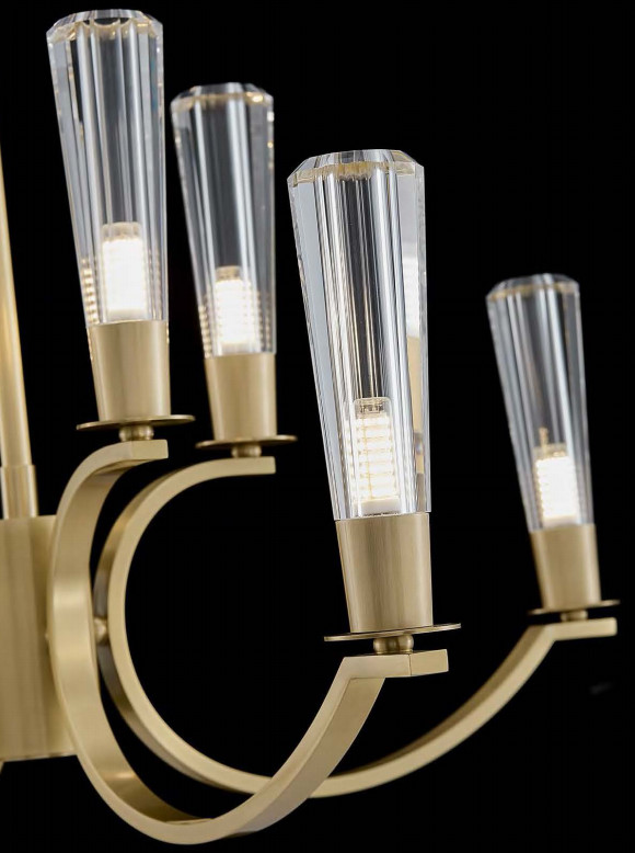 Customizable Copper Glass Chandelier Multiple Sizes Available