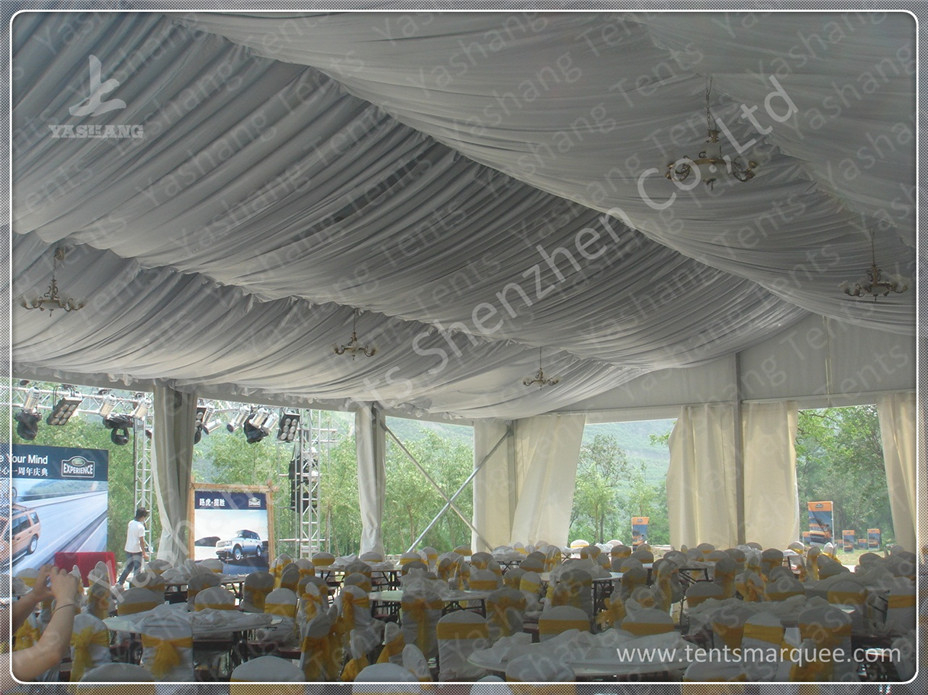 20M Span Large Outdoor Party Tents For Rent , Aluminium Frame White Party Marquee