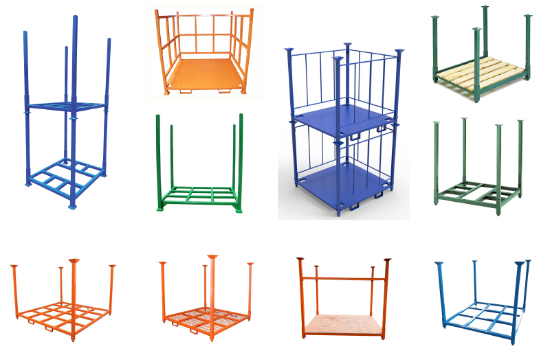 Square Tube Pallet Stacking Rack