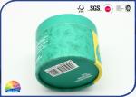 Green Round Paper Packaging Tube Matte Lamination Candy Tube