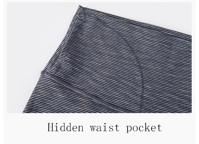 Yarn Dyed Weaving Women's Stretch Patterned Yoga Pants Nylon Polyester Spandex