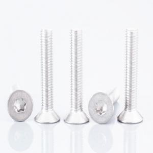 Quality Coarse Thread Stainless Steel Flat Socket Cap Screw Various Sizes for sale