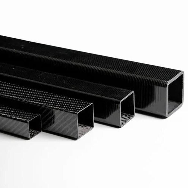 100% 3K Square Carbon Fibre Tube Corrosion Resistance Carbon Fiber Box Sections