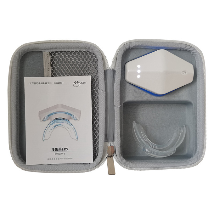 Mini Wireless Led Cold Blue Light Smoky teeth improve Silicone Teeth Whitener