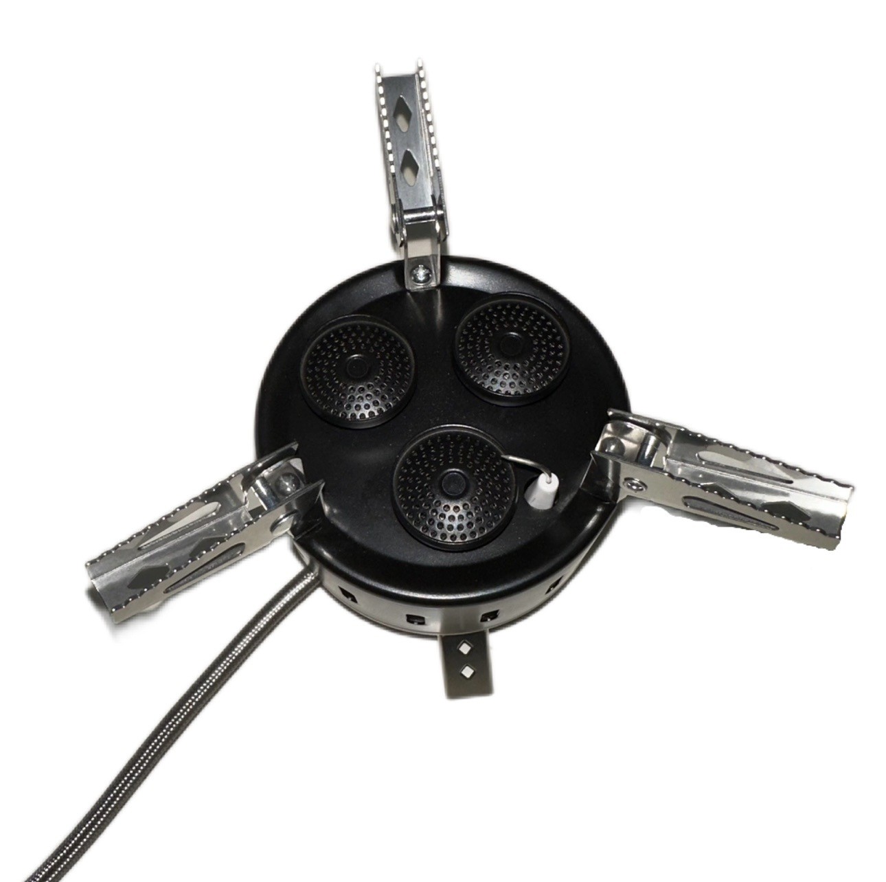 Outdoor BBQ Gas Stove with Three Spray Head Mini Portable Folding Camping Burner