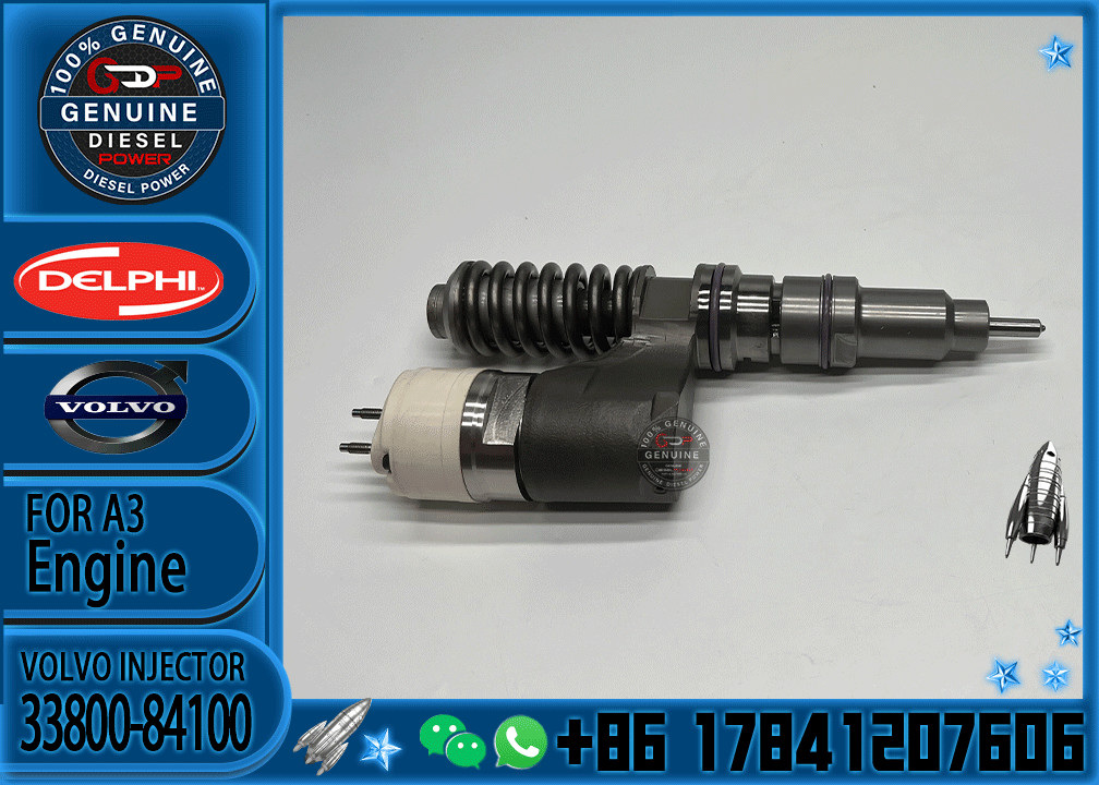 Common rail fuel injector 33800-84100 3964820 BEBE4B10101 8113092 EX631011 RG33966 33800-84001