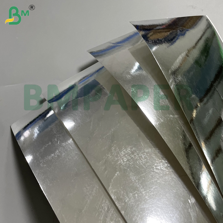 230gsm Silver Glossy Cardboard High Stiffness Fold & Scratch Resistance For Luxury Packaging Greeting Cards