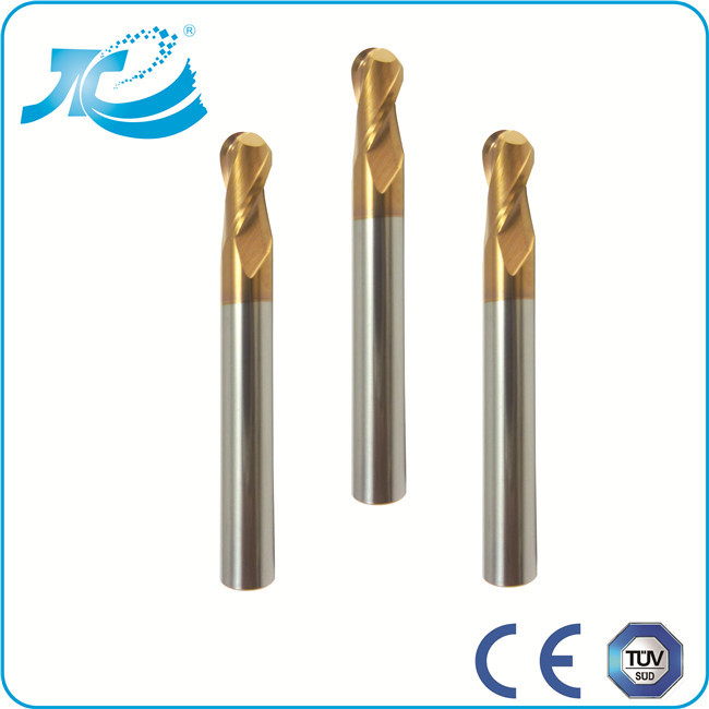 55 - 65 Hardness Carbide Ball Nose End Mill for Plastic , Bullnose End Mill