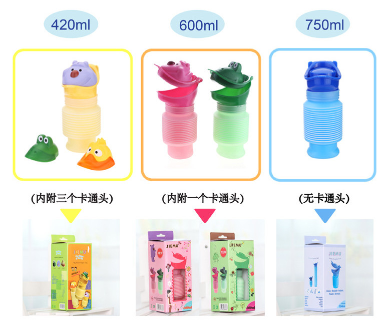 Plastic Cartoon Cute Baby Portable Potties Training Baby Standing Urine Toilet