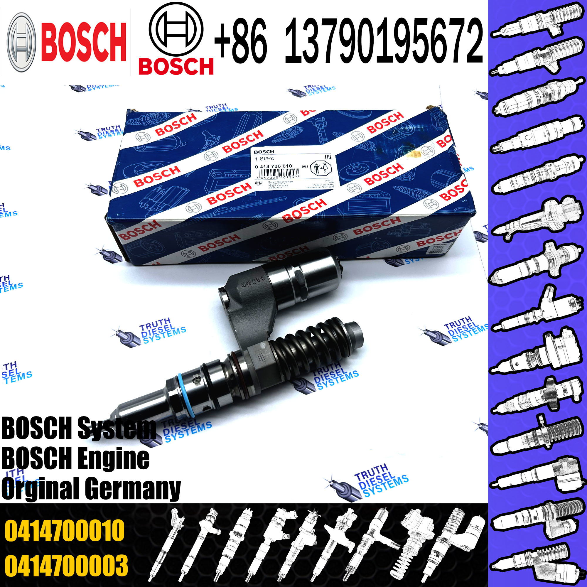 Diesel Common Rail Fuel Injection Unit Pump 0414700010