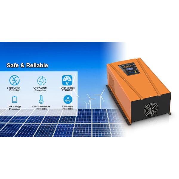 4000W DC 24V 48V to AC 110V 220V Toroidal Off Grid Pure Sine Wave Power Inverter for Solar System 574*345*197MM Dimensions