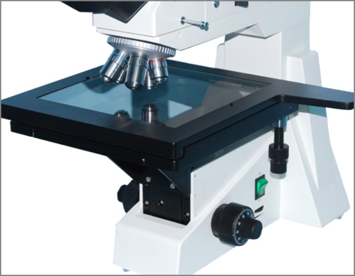 Large Working Stage Microscope Accessories 3 Layer Mechanical Binocular Microscope