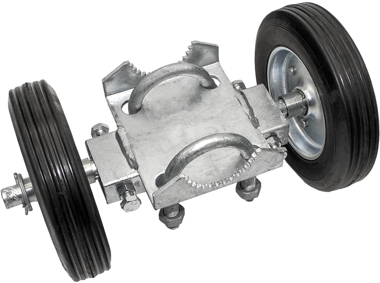 Black Metal Caster Tire Wheel for Universal Mount Gate in Fencing and Trellis Gates
