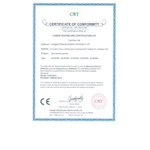 DONGGUAN LIHONG CLEANROOM CO., LTD Certifications