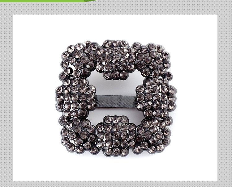New Style 35mm Crystal Shoe Buckles Vintage Style For Shoes / Bags / Clothes