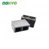 Buy cheap Double Port 1x2 Rj45 Cat6 Connector with Transformer Modular Jack from wholesalers