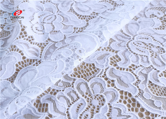 170gsm 90% Nylon 10% Spandex Lace Fabric For Underwear
