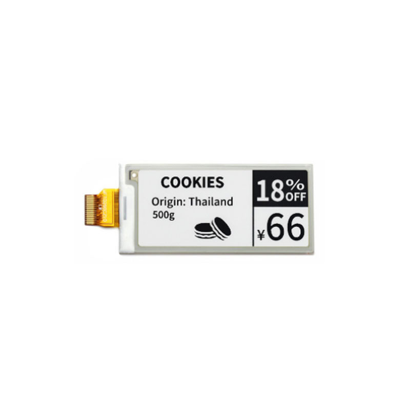 2.9 Inch Digital Paper Display 128X296 Wide View Angle Lower Consumption SPI Interface